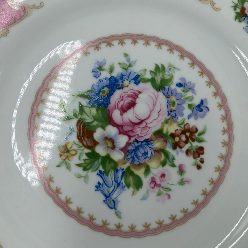 1990s Remington Red Sea Fine China Set With 12 Place Settings - 67 Piece