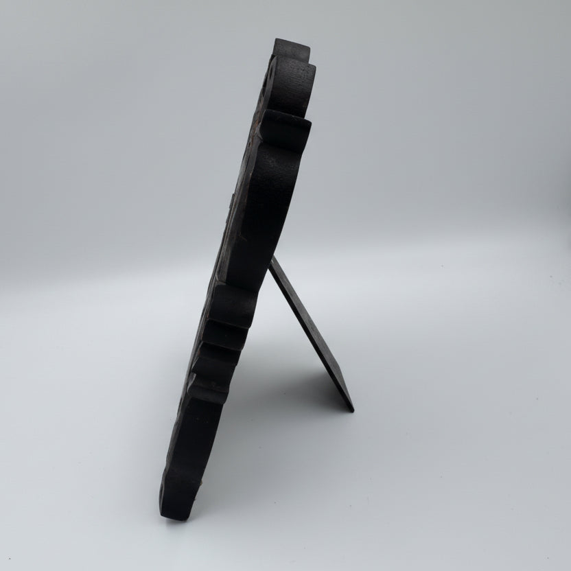 Two's Company Vintage Hand Carved Wood Frame | Ornate Baroque Scrollwork | Tabletop Easel Frame