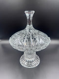 Godinger "Olympia" Lead Crystal Pedestal Candy Jar With Lid