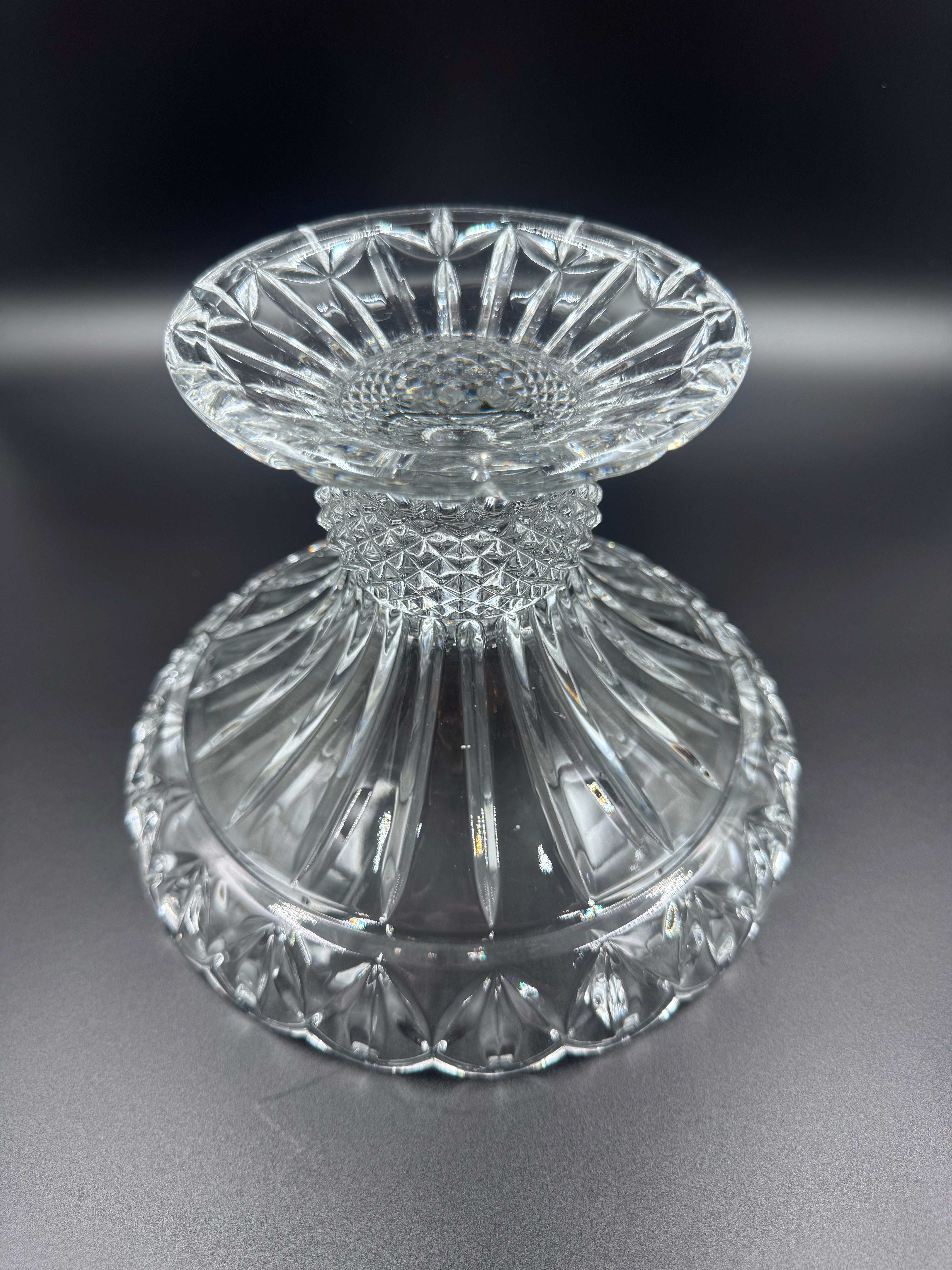Godinger "Olympia" Lead Crystal Pedestal Candy Jar With Lid