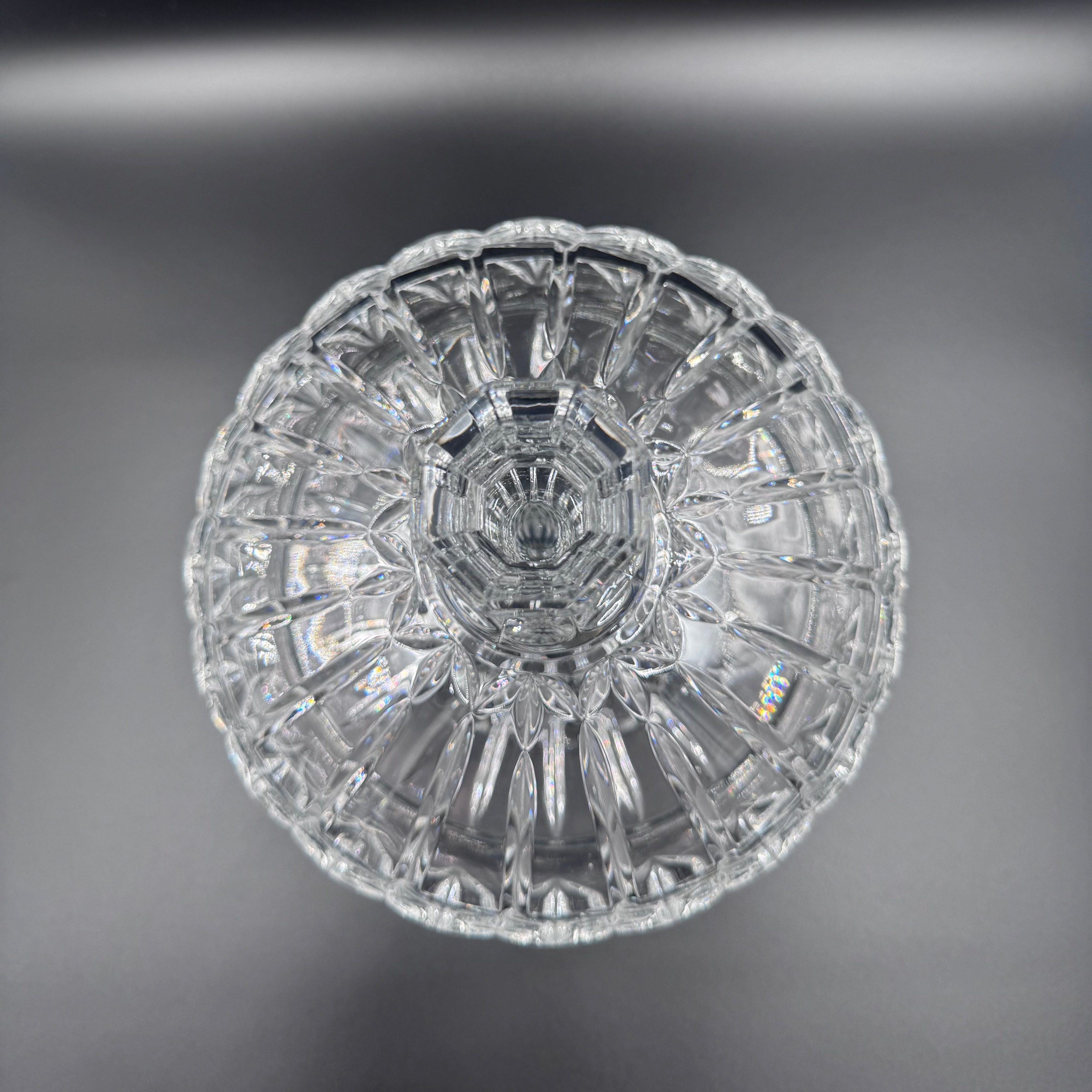 Godinger "Olympia" Lead Crystal Pedestal Candy Jar With Lid