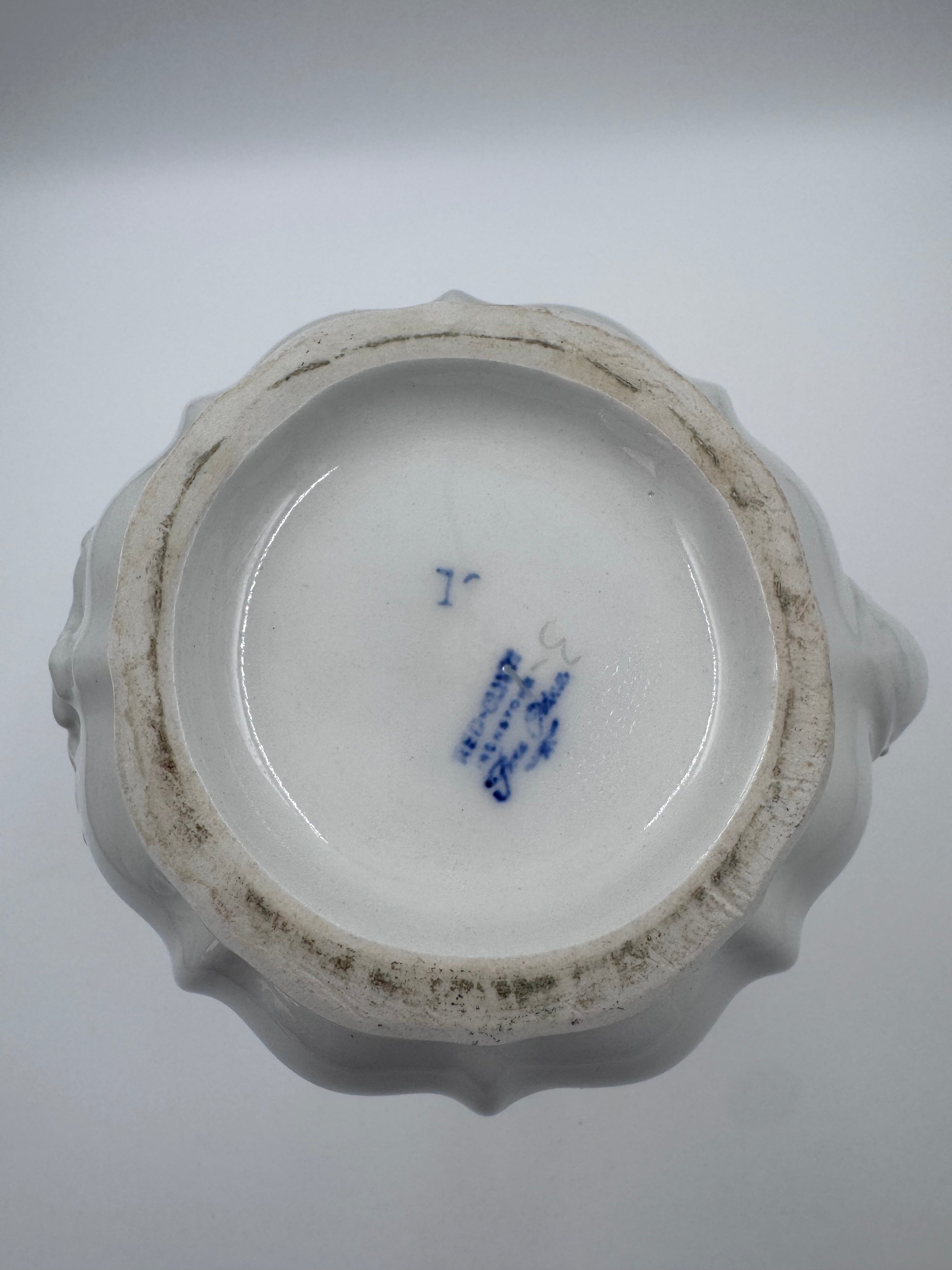 Red Cliff Ironstone Fine China — Grape Pattern Coffee Pot with Lid