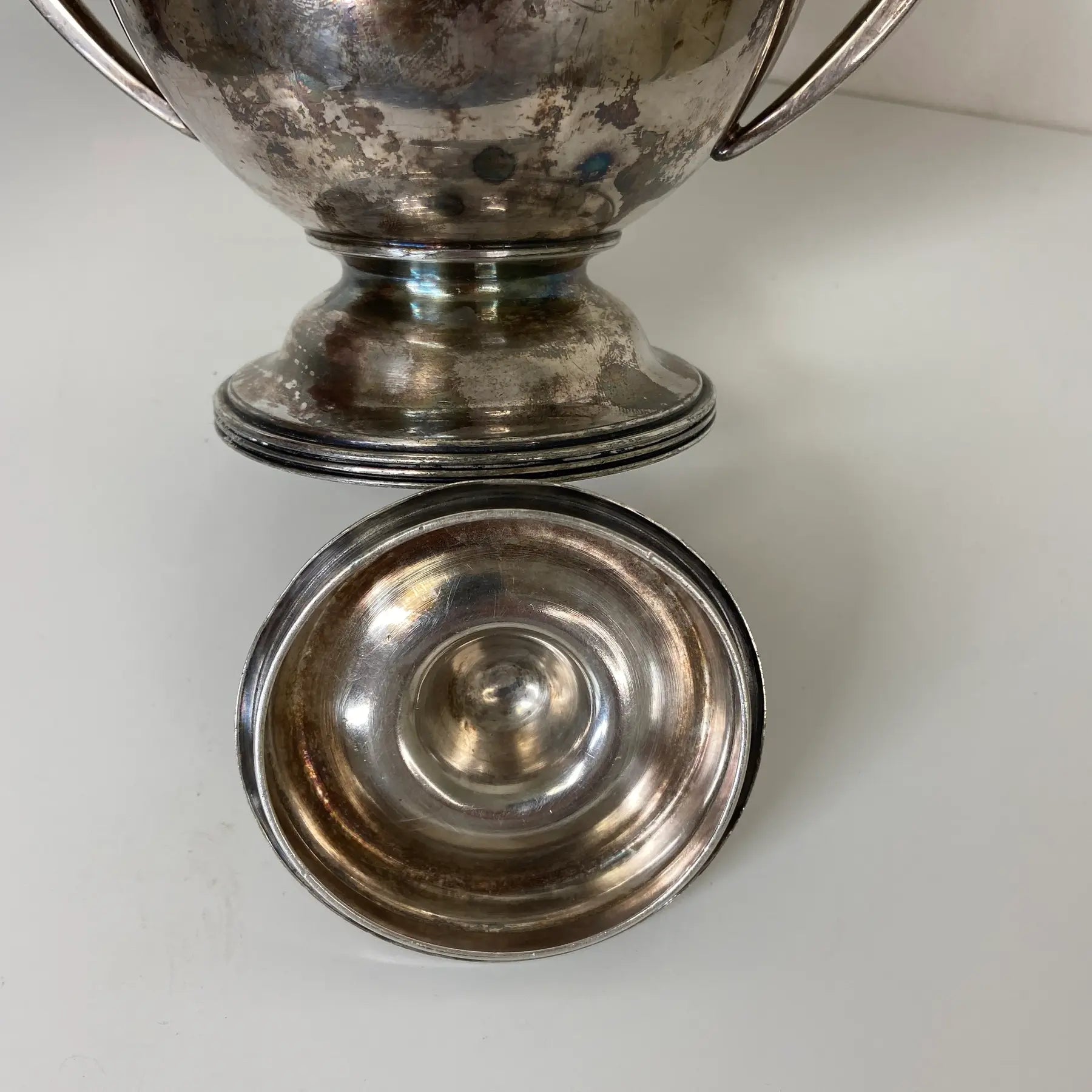 Antique Art Deco Barbour Silver Co. Quadruple Plate Creamer & Lidded Sugar Bowl