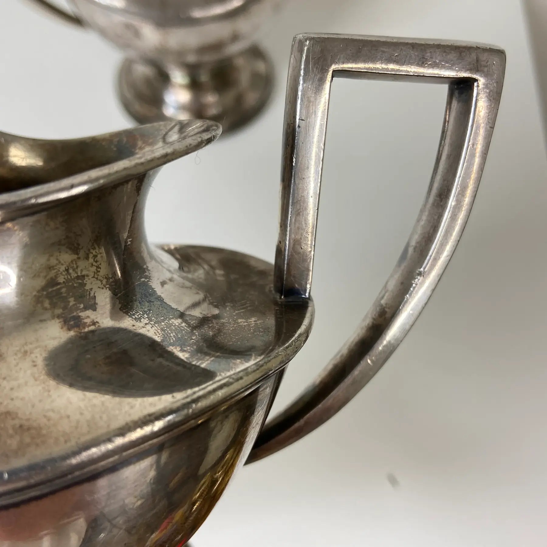 Antique Art Deco Barbour Silver Co. Quadruple Plate Creamer & Lidded Sugar Bowl