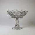 Antique "Hexagonal Bullseye" Patterned Compote by Dalzell, Gilmore & Leighton Co.