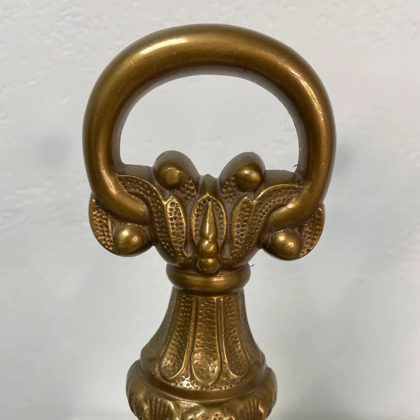 Ornate Brass Baroque Andiron Styled Bookends - Pair