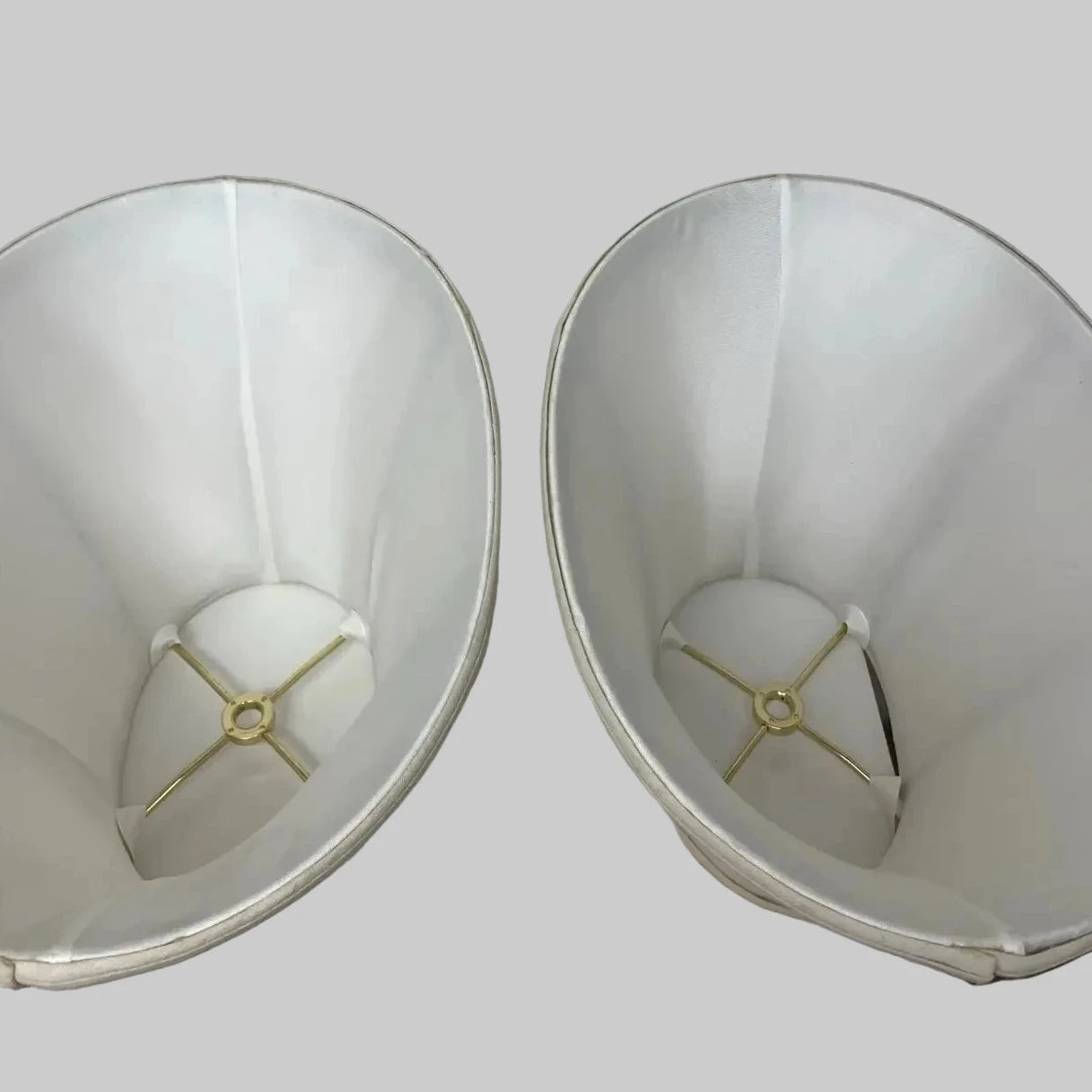 Brass and Red Porcelain Tea Canister Lamps With Floral Gilt Decoration - a Pair