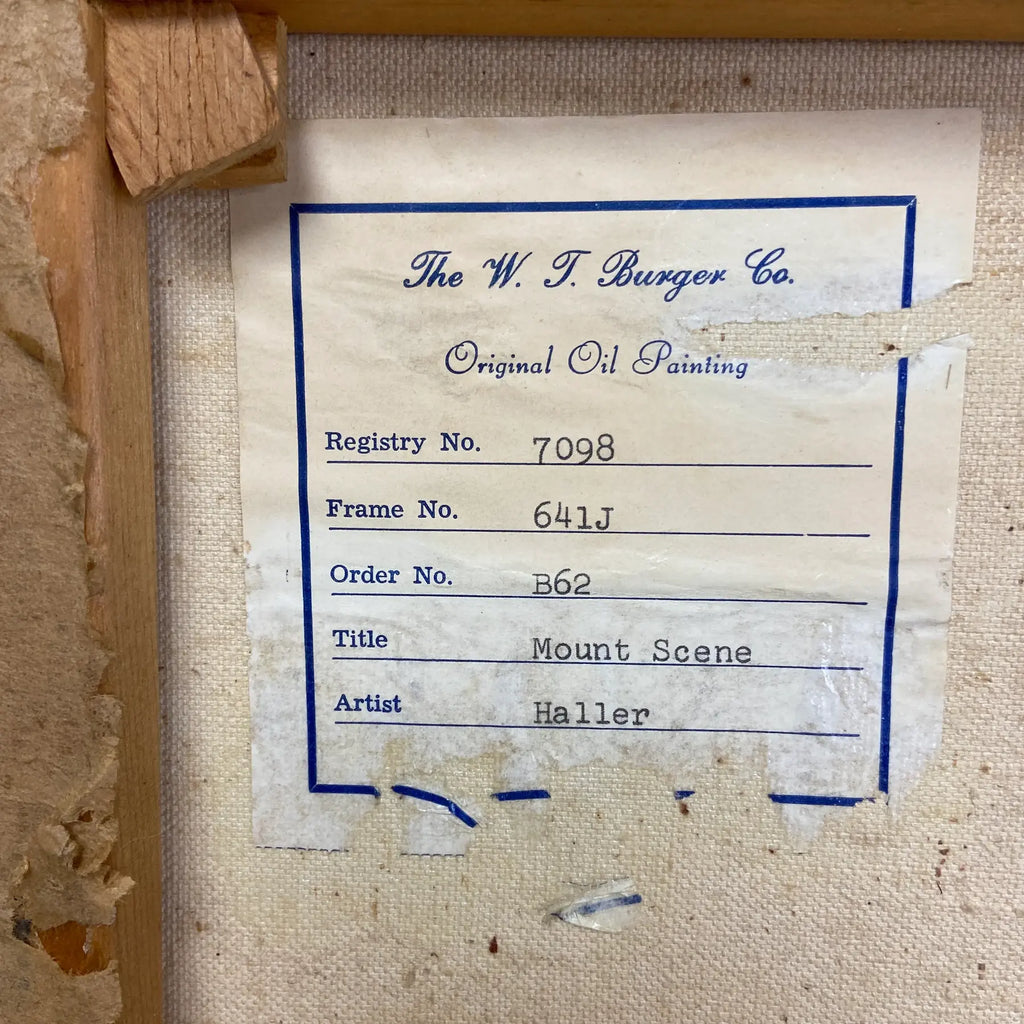 "Mountain Scene" - Landscape oil painting - by Paul Haller.