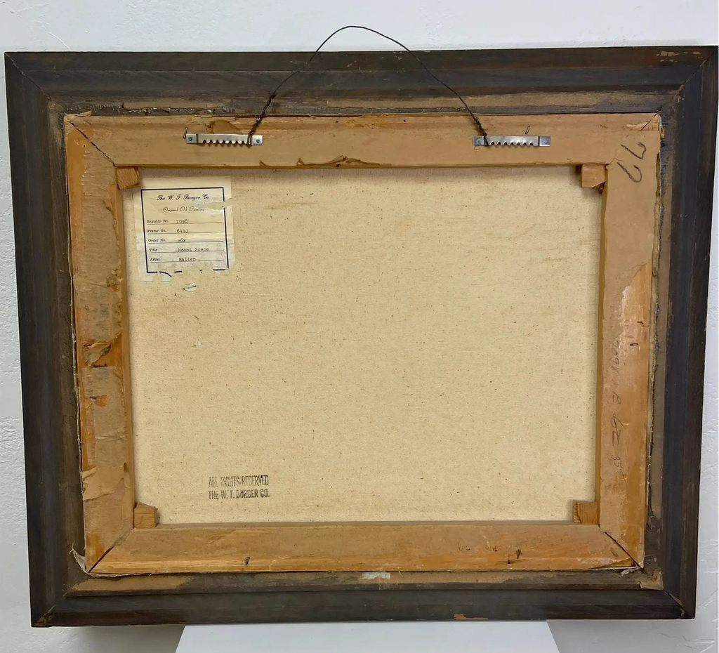 "Mountain Scene" - Landscape oil painting - by Paul Haller.