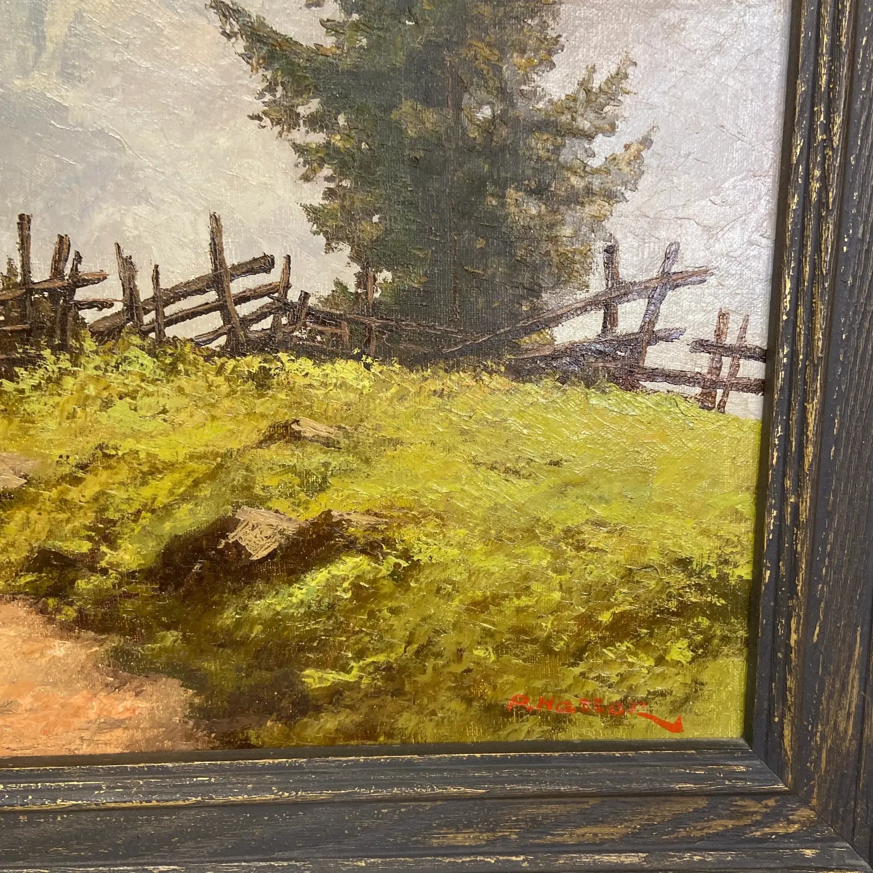 "Mountain Scene" - Landscape oil painting - by Paul Haller.