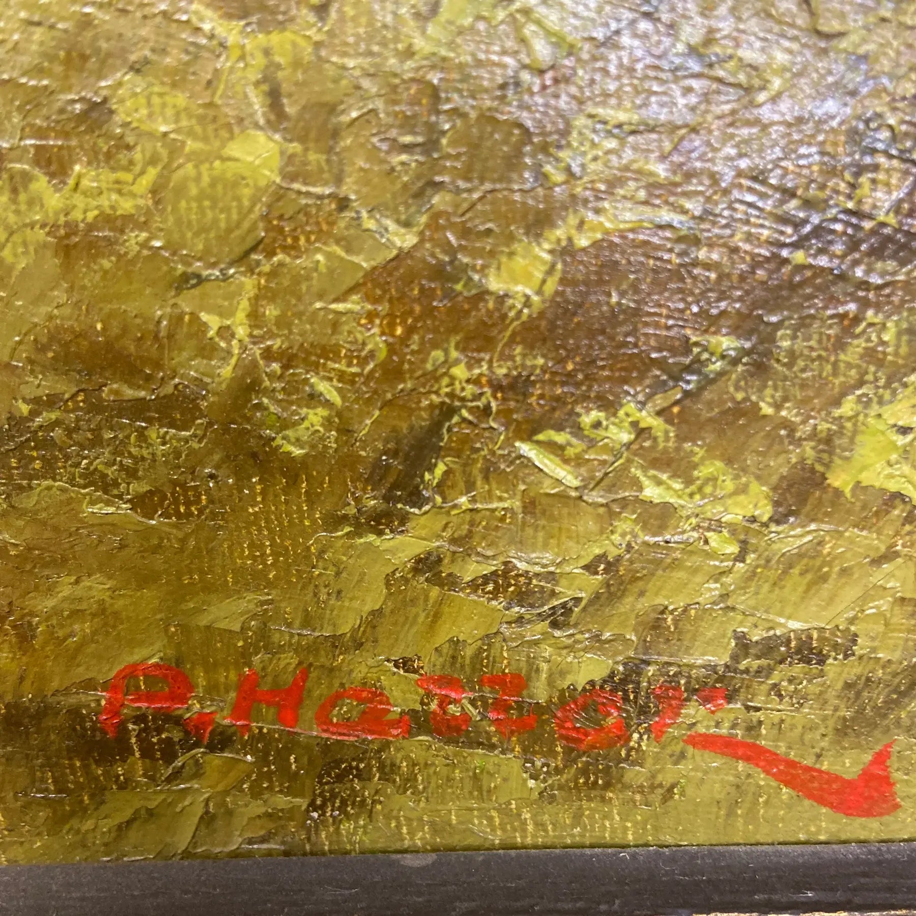 "Mountain Scene" - Landscape oil painting - by Paul Haller.