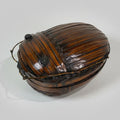 Vintage Bamboo Tiffin Basket Bug Beetle form Made in Taiwan