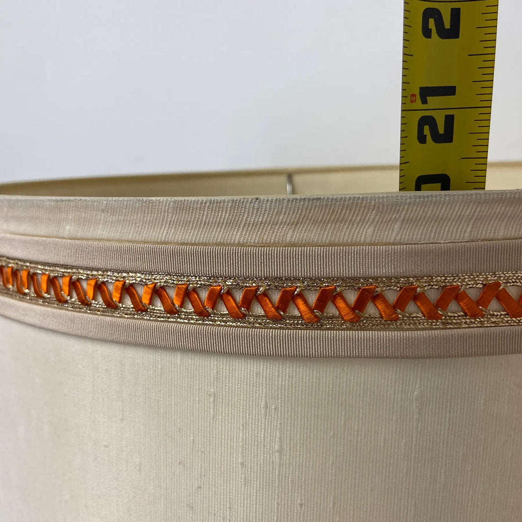 Speckled Glaze Ceramic Lamp With Original Shade – Leviton Socket, Gilbert Wiring