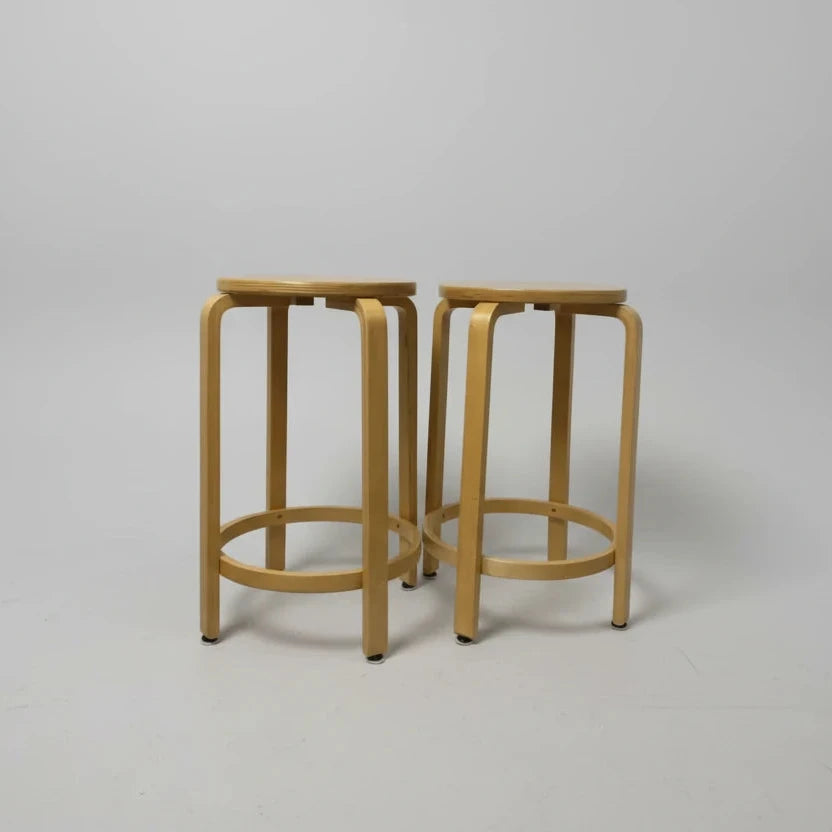 Pair of MCM Bentwood Stools