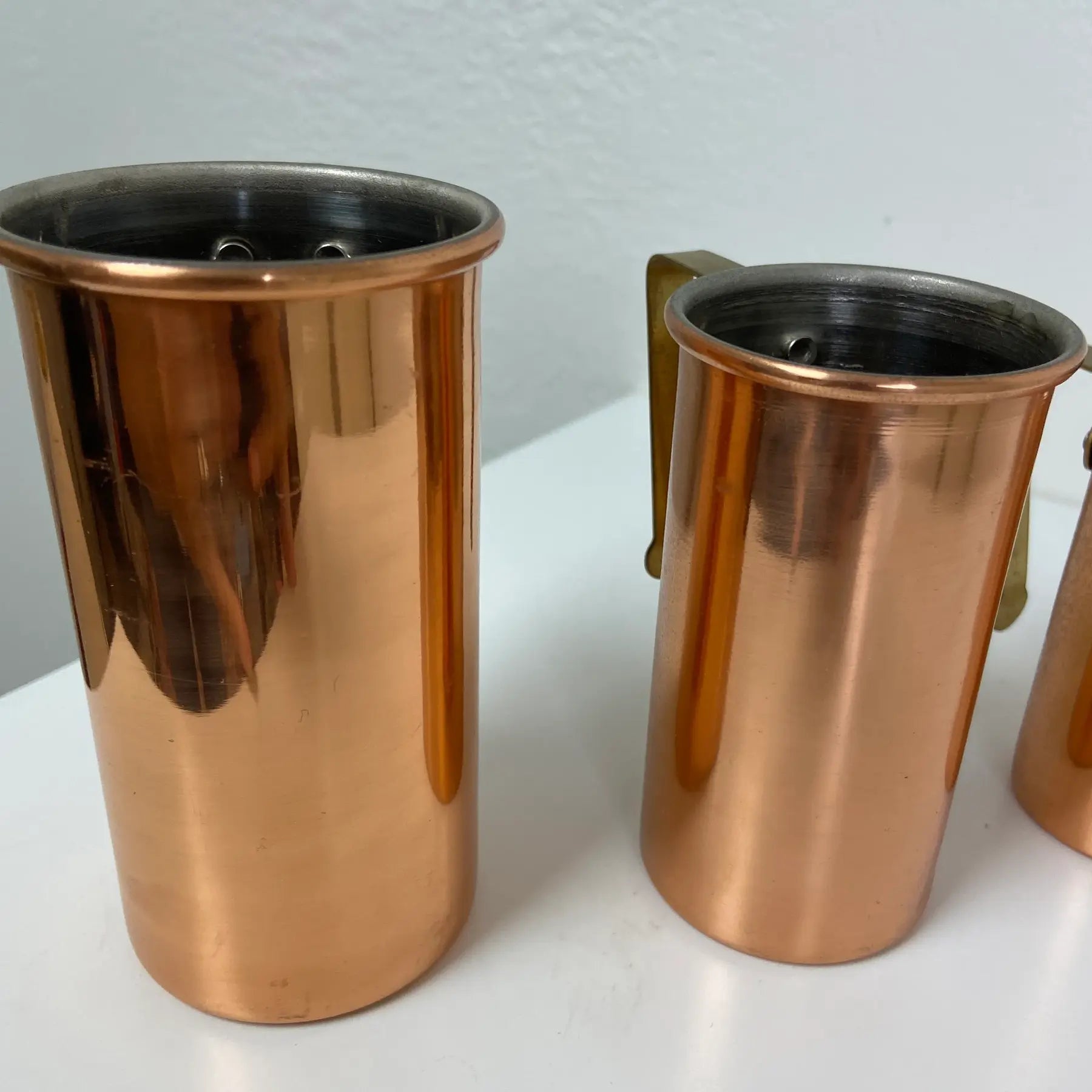 B & M Duoro Copper and Brass Measuring Cups – Set of 4