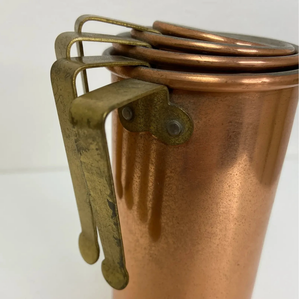 B & M Duoro Copper and Brass Measuring Cups – Set of 4