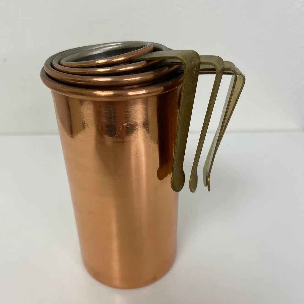 B & M Duoro Copper and Brass Measuring Cups – Set of 4