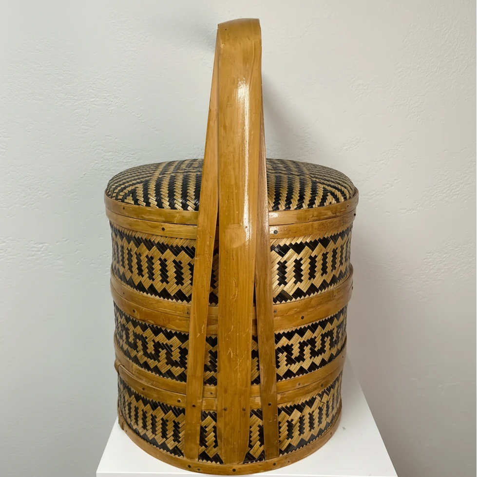 Double Happiness 3 Tier Woven Wedding Tiffin Basket