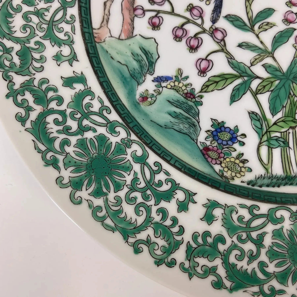 Famille Verte-Style Decorative Porcelain Plate – Made in Macau