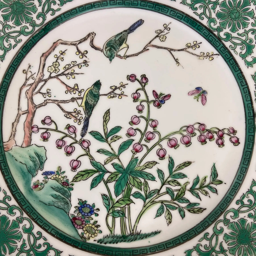 Famille Verte-Style Decorative Porcelain Plate – Made in Macau