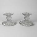 Fostoria "Colony" Pressed Glass Candle Holders – a Pair