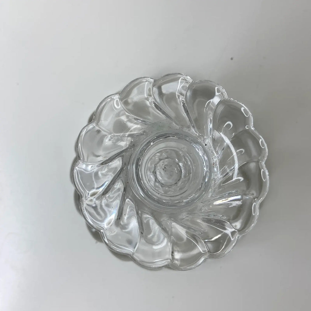 Fostoria "Colony" Pressed Glass Candle Holders – a Pair