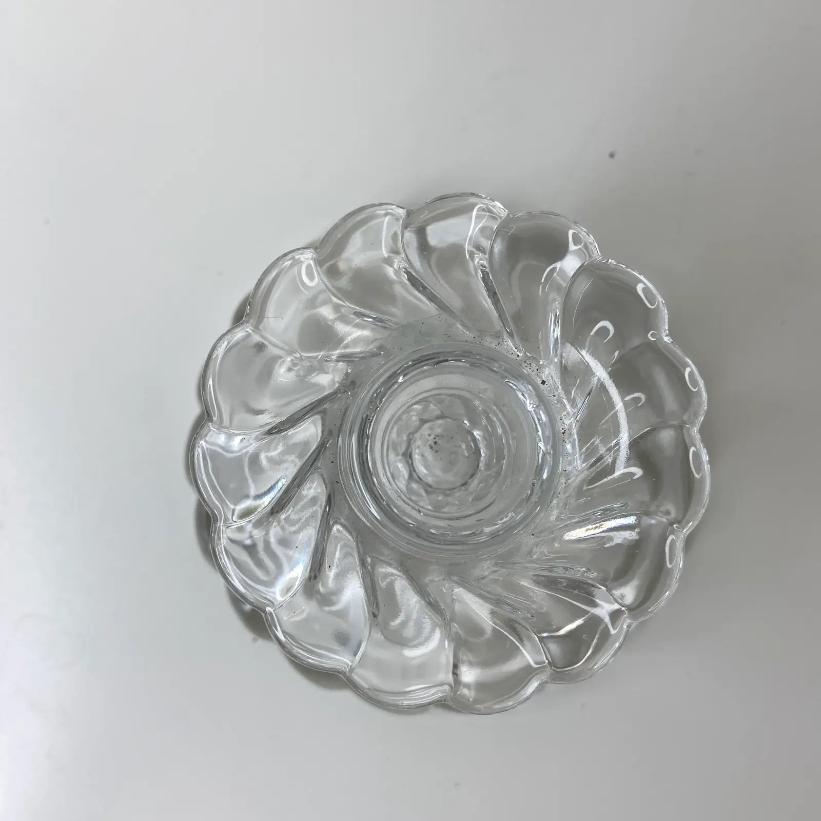Fostoria "Colony" Pressed Glass Candle Holders – a Pair