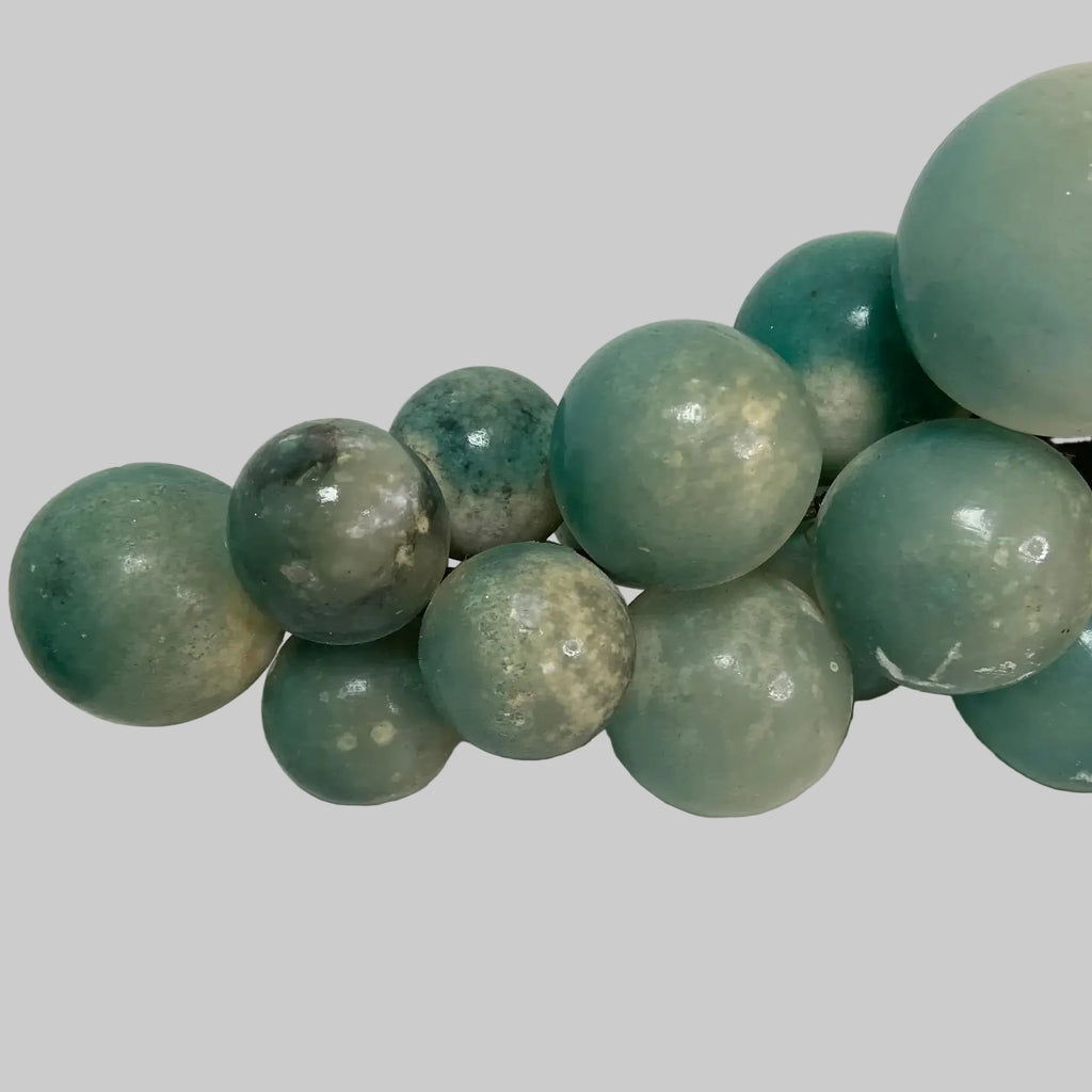 Italian Alabaster Grapes With Natural Wood Stem – Aqua Green Cluster