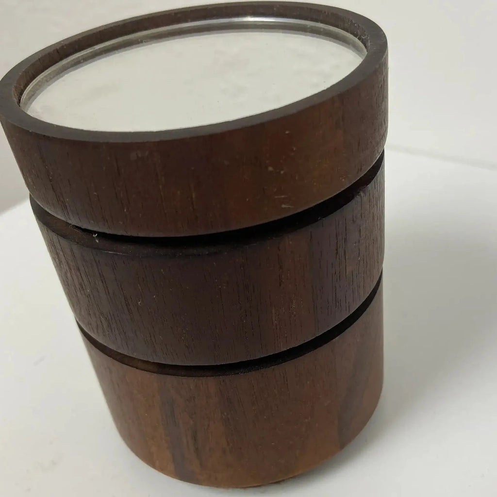 Mirrored Wood Plateau / Coaster / Display Riser – Stacking Set of 3
