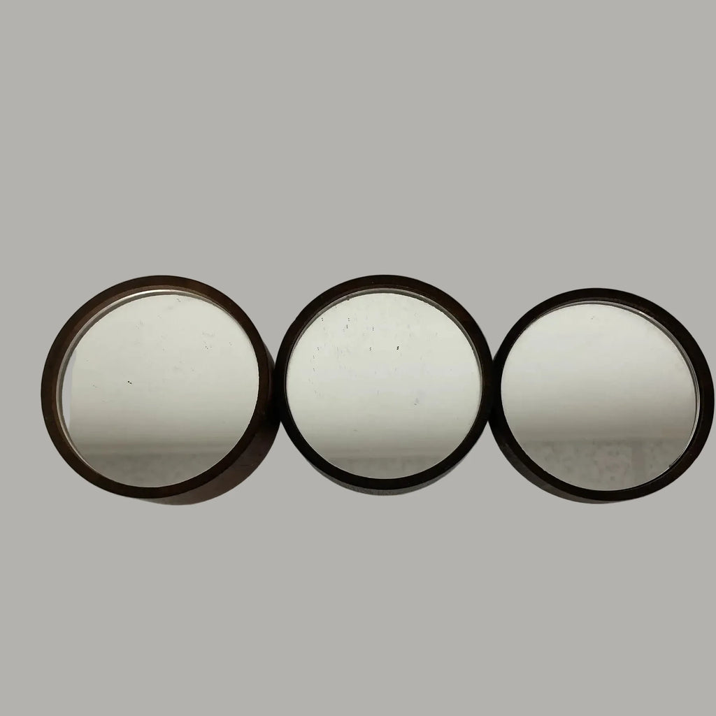 Mirrored Wood Plateau / Coaster / Display Riser – Stacking Set of 3