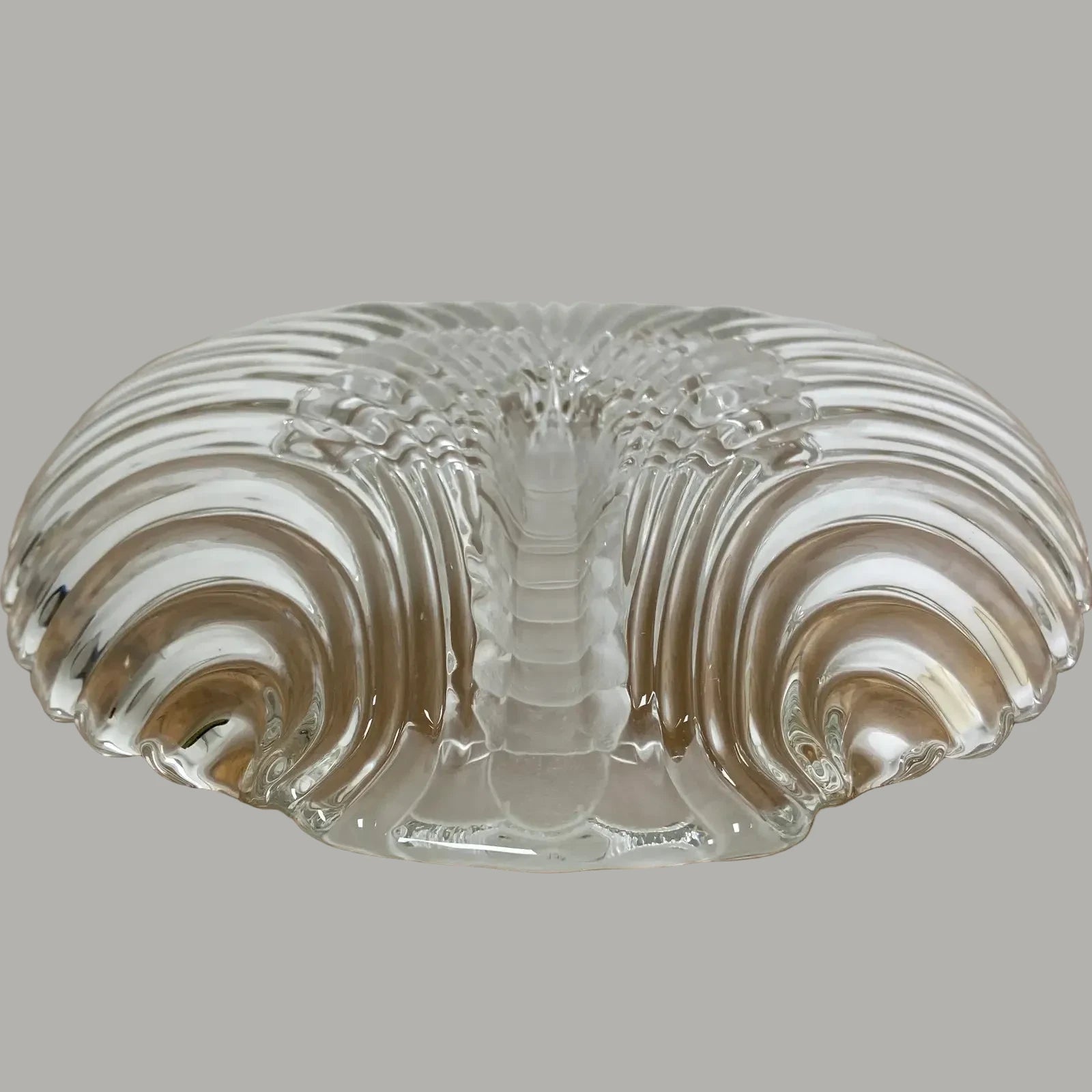 Mikasa Glass Lobster on a Shell Serving Platters – Set of 2, Clear and Frosted Sculptural Glass