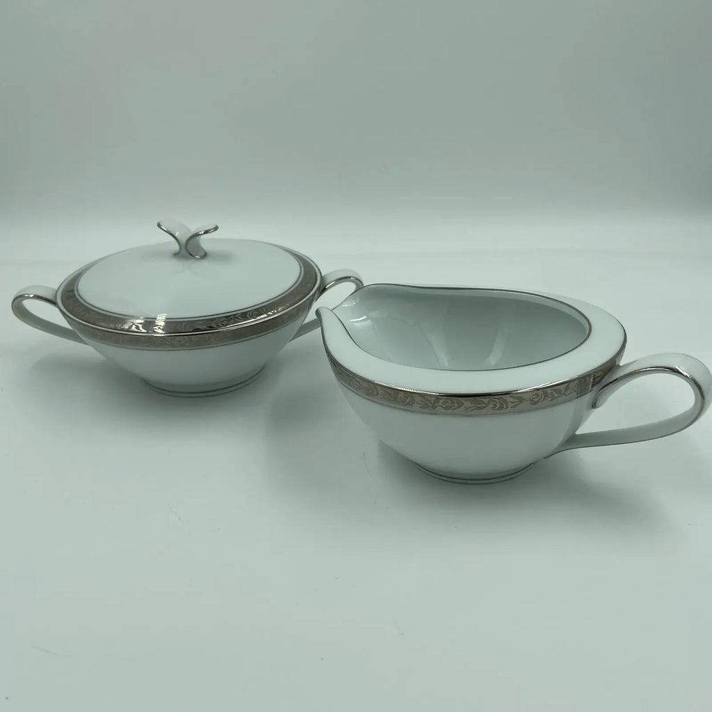 Vintage Noritake “Silvester” 6340 Fine China Dinner Service – 80 Pieces – Service for 12 – Japan, Circa 1960s